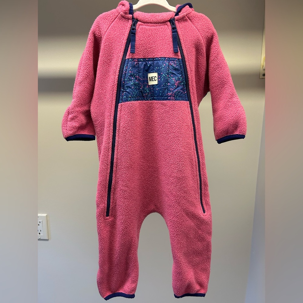 MEC Pink and Blue Kids One Piece Footie